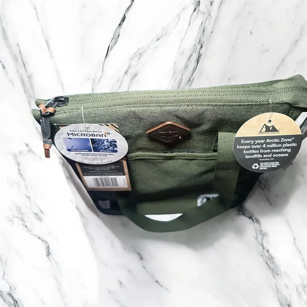 NWT Arctic Zone Green To Go Tote Lunch Bag - Picture 4 of 5